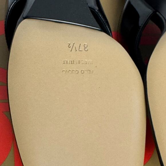 NWT Gia Borghini Gia 6 Leather Thong Sandal Kitten Heels - Picture 9 of 12